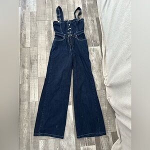 WeWoreWhat Blue Denim Jumpsuit 2 petite